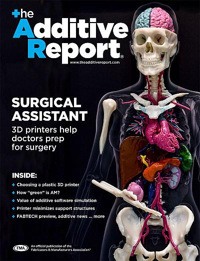 Cover of the first issue of The Additive Report